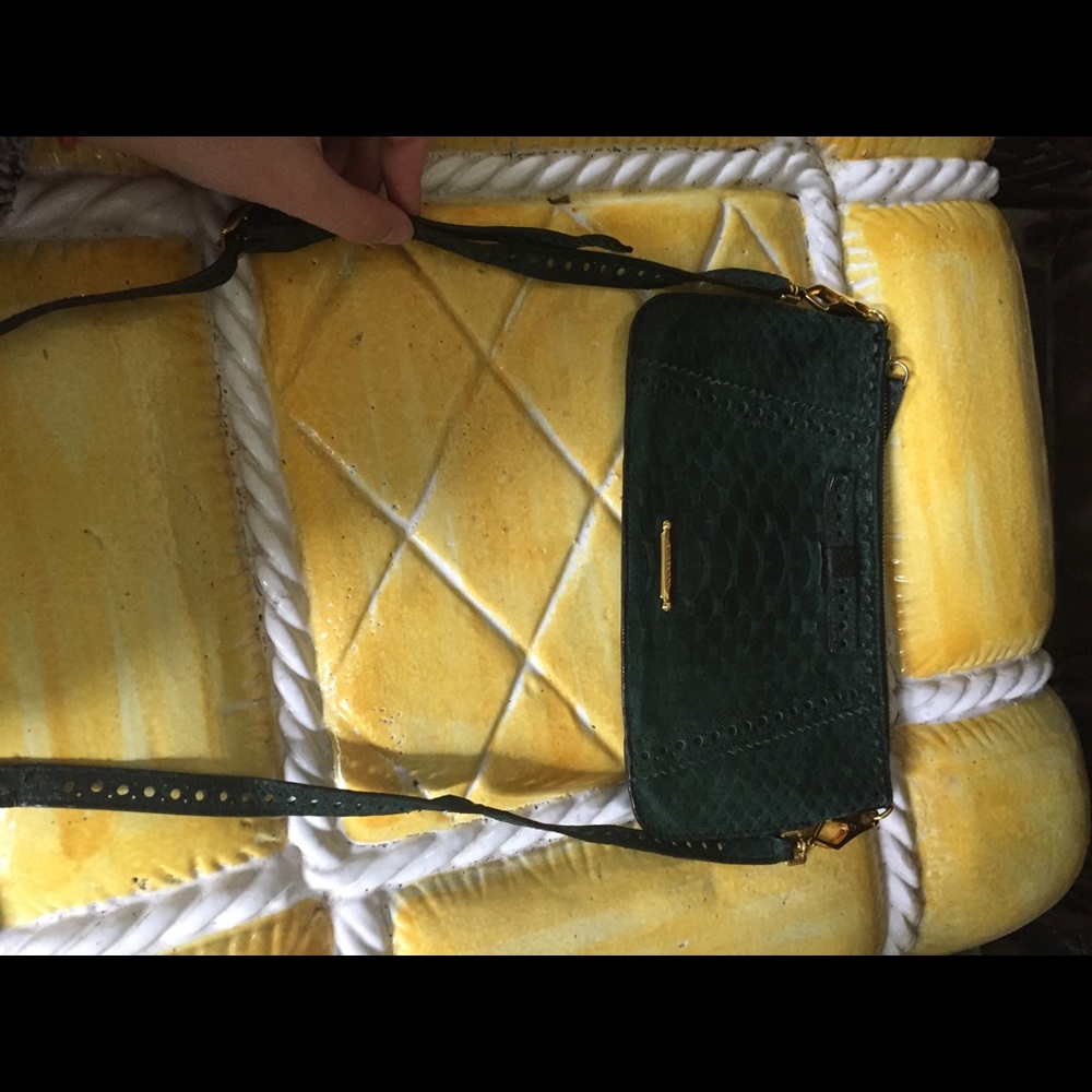 Burberry Python Emerald Green Clutch Crossbody - image 3